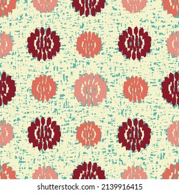 Seamless abstract pattern with floral ornament
