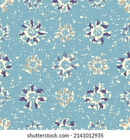 Seamless abstract pattern with floral ornament
