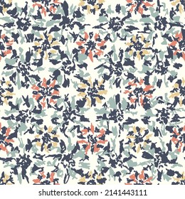 Seamless abstract pattern with floral ornament
