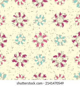 Seamless abstract pattern with floral ornament

