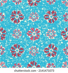 Seamless abstract pattern with floral ornament
