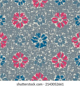 Seamless abstract pattern with floral ornament
