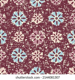 Seamless abstract pattern with floral ornament
