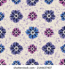 Seamless abstract pattern with floral ornament
