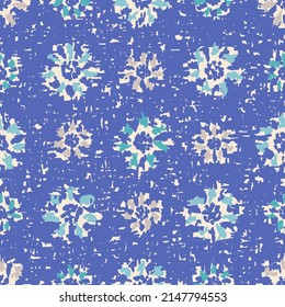Seamless abstract pattern with floral ornament
