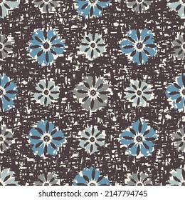 Seamless abstract pattern with floral ornament
