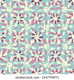 Seamless abstract pattern with floral ornament
