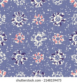 Seamless abstract pattern with floral ornament
