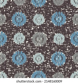 Seamless abstract pattern with floral ornament
