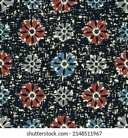 Patrón abstracto sin inconvenientes con adorno floral
