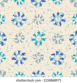 Seamless abstract pattern with floral ornament
