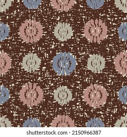 Seamless abstract pattern with floral ornament

