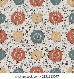 Seamless abstract pattern with floral ornament
