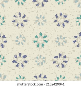 Seamless abstract pattern with floral ornament
