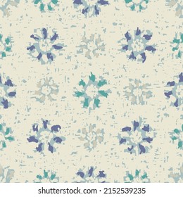 Seamless abstract pattern with floral ornament
