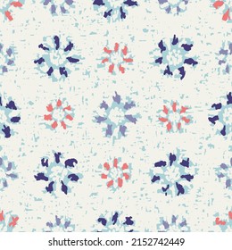 Seamless abstract pattern with floral ornament

