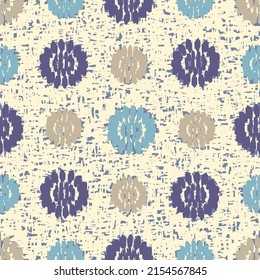 Seamless abstract pattern with floral ornament
