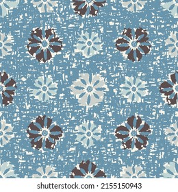 Seamless abstract pattern with floral ornament
