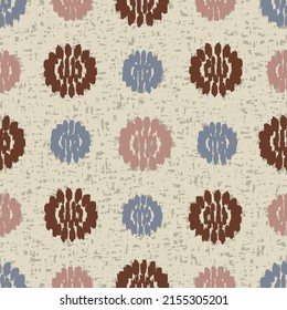 Seamless abstract pattern with floral ornament
