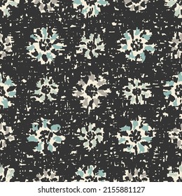 Seamless abstract pattern with floral ornament
