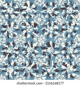 Seamless abstract pattern with floral ornament

