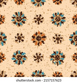Seamless abstract pattern with floral ornament
