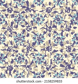 Seamless abstract pattern with floral ornament
