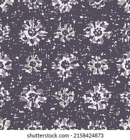 Seamless abstract pattern with floral ornament
