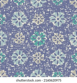 Seamless abstract pattern with floral ornament
