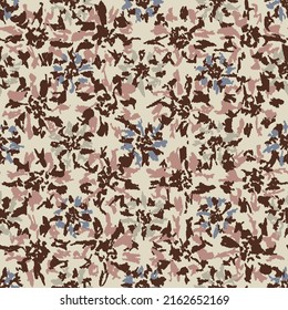 Seamless abstract pattern with floral ornament
