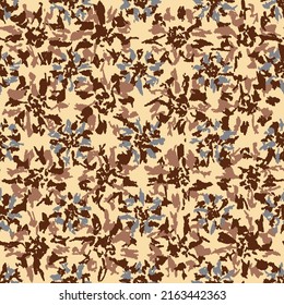 Seamless abstract pattern with floral ornament
