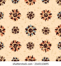 Seamless abstract pattern with floral ornament
