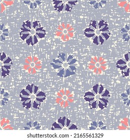 Seamless abstract pattern with floral ornament
