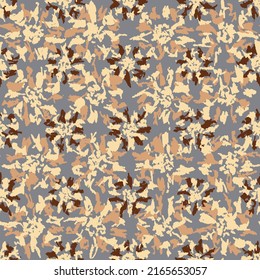 Seamless abstract pattern with floral ornament
