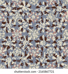 Seamless abstract pattern with floral ornament
