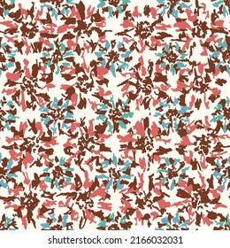 Patrón abstracto sin inconvenientes con adorno floral
