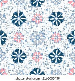 Seamless abstract pattern with floral ornament
