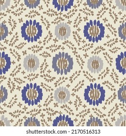 Seamless abstract pattern with floral ornament
