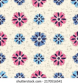 Seamless abstract pattern with floral ornament
