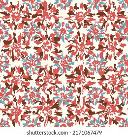 Seamless abstract pattern with floral ornament
