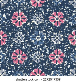 Seamless abstract pattern with floral ornament
