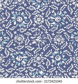Seamless abstract pattern with floral ornament
