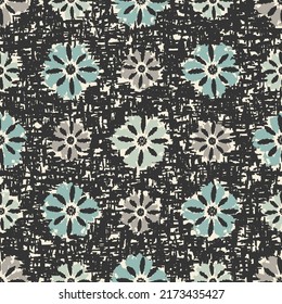 Seamless abstract pattern with floral ornament
