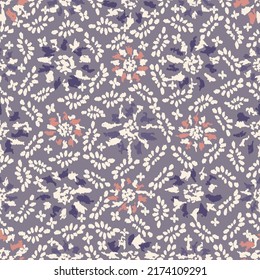 Seamless abstract pattern with floral ornament
