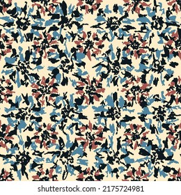 Seamless abstract pattern with floral ornament
