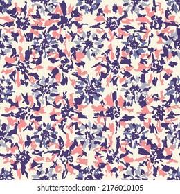 Seamless abstract pattern with floral ornament
