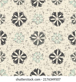 Seamless abstract pattern with floral ornament
