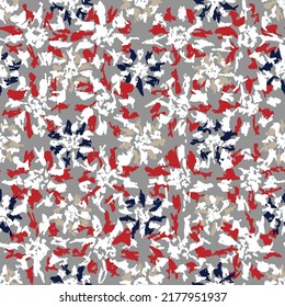 Seamless abstract pattern with floral ornament
