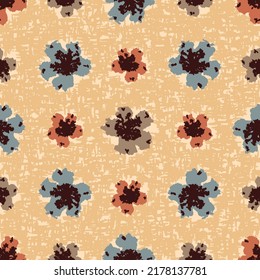 Seamless abstract pattern with floral ornament
