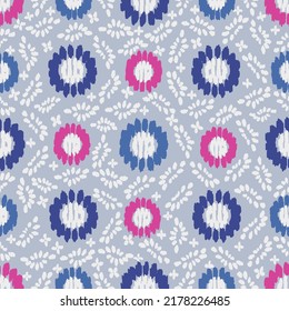 Seamless abstract pattern with floral ornament
